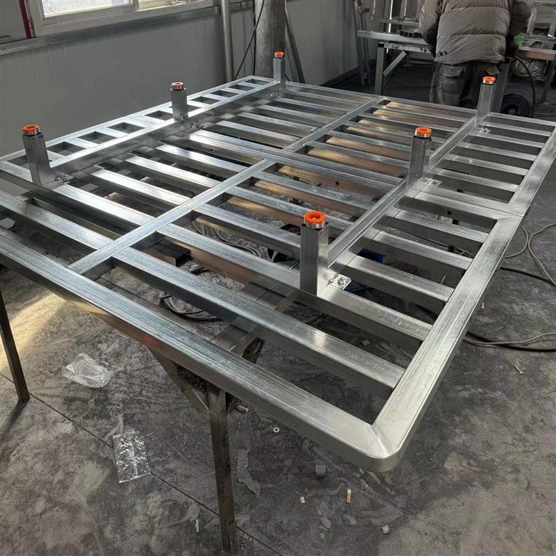 1.5*2米排骨架主卧双人悬浮铁艺床网红钢结构加厚悬空床无异响