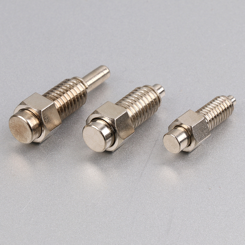 M8黄铜镀镍防爆按键M6仪表控制箱面板操作控制按钮外六角圆头开关