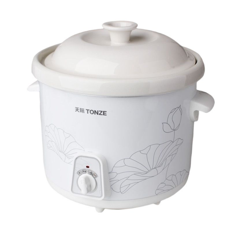 天际1L/2L/3L/4L/5L陶瓷电炖锅迷你bb煲汤煮粥白瓷慢炖盅儿辅食