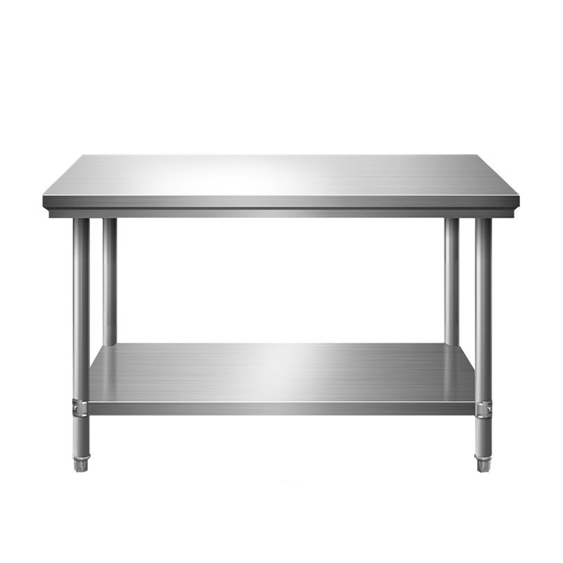 不锈钢工作台双层加厚酒店工厂车间厨房饭店家用两三层操作台