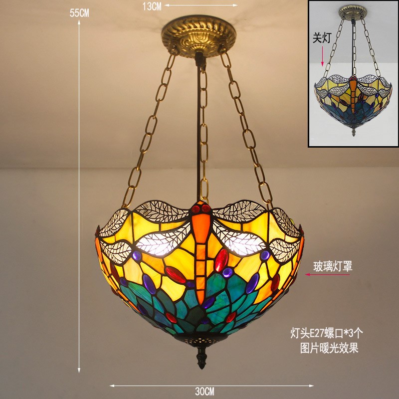 欧式 创意吊灯复古餐厅美式客厅过道走廊玄关入户阳台反吊灯