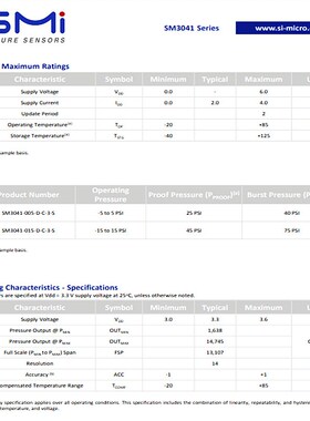SM30G-H-D-015S-0010A 压力传感器 原装