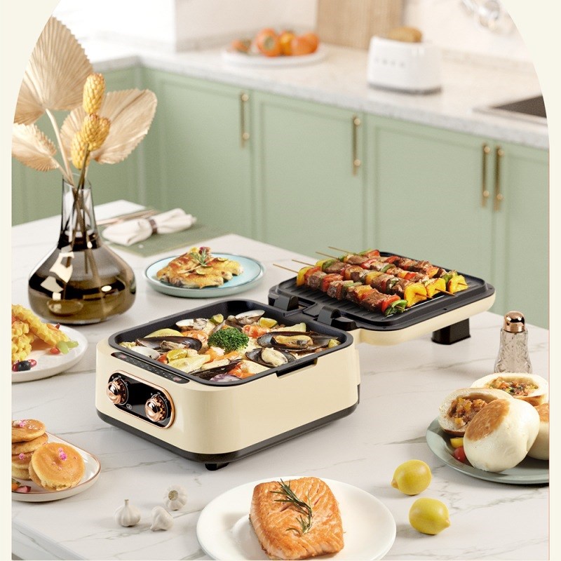 TARI塔锐大号分体不粘加深电饼铛家用双面加热电饼档煎饼锅薄饼机