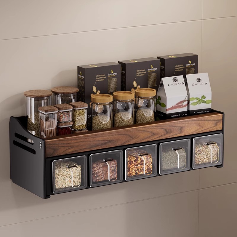 中古风厨房多功能置物架