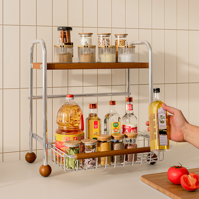 中古风厨房调料品置物架