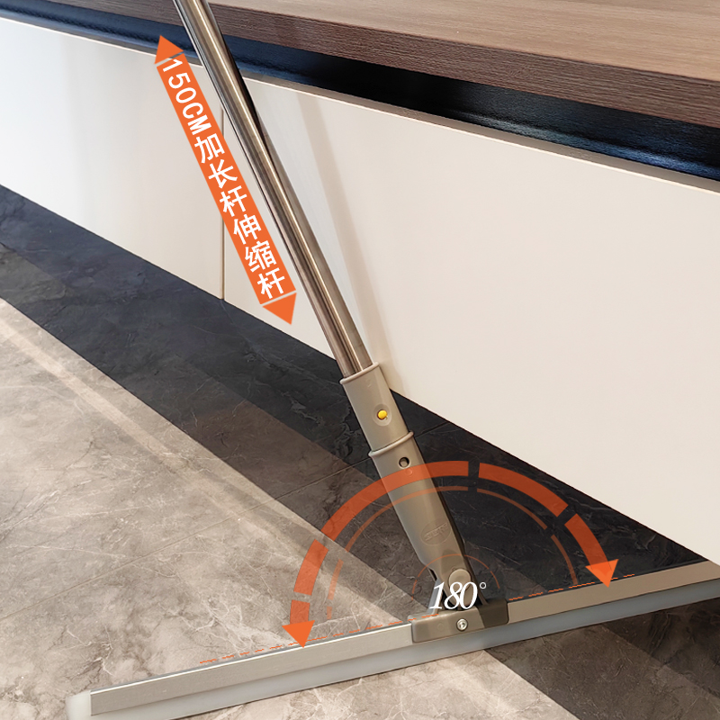 加长不锈钢杆矽胶地刮地面刮水器化妆室扫地扫水神器刮地扫水扫把