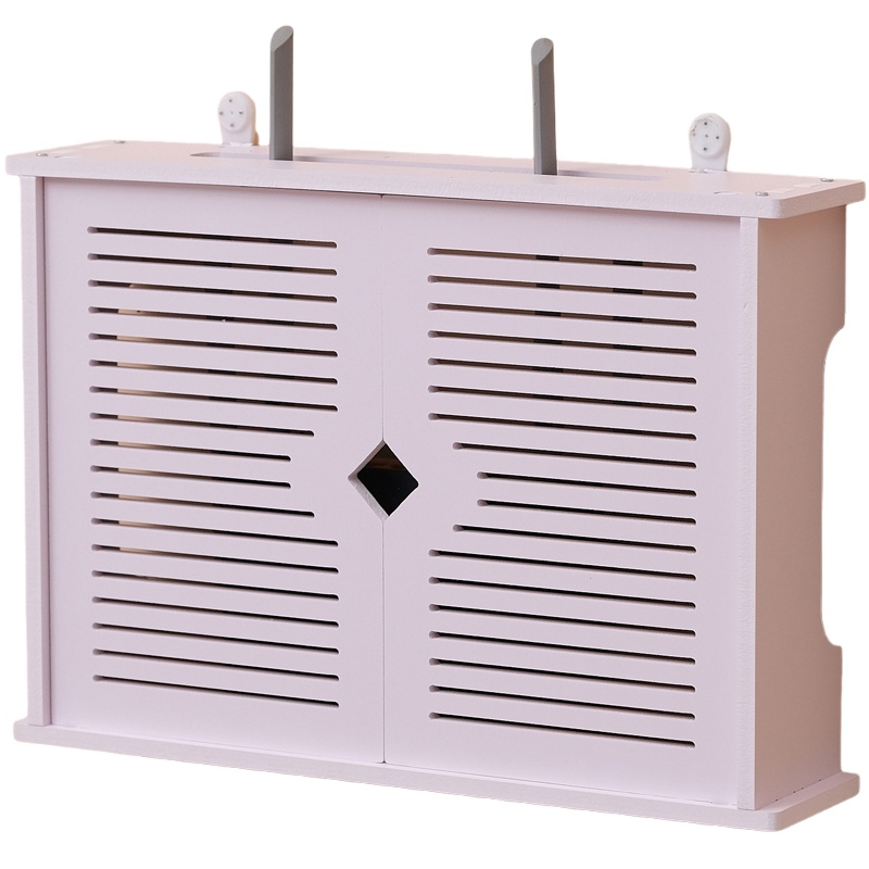 路由器插排收纳盒光猫壁挂墙上免打孔桌面无线wifi机顶盒放置物架