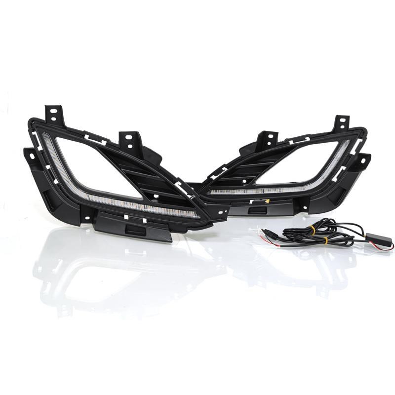适用于12-15款朗动日行灯老款朗动前雾灯改装日间行车灯