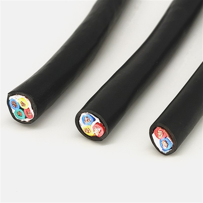 纯铜电源线VV2 3 4 5 6 7 8芯0.3 0.5 0.75 1 1.5平方护套电缆线