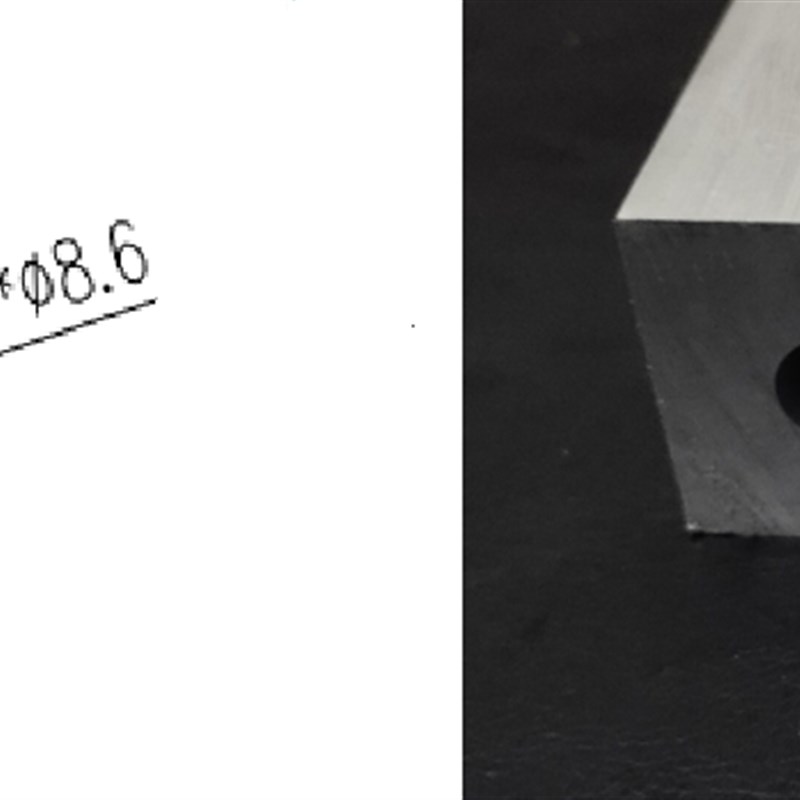 有现货 各种规格双孔铝挤型材料 气路管件 分流管 通水通气双孔铝