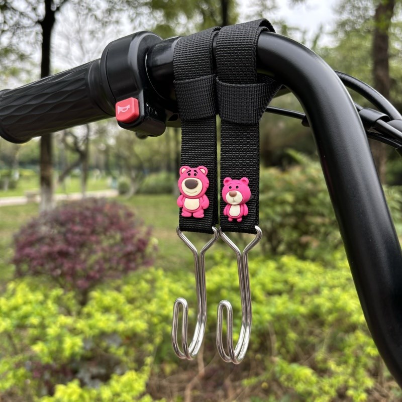 电动车挂钩前置通用n免打孔多功能电瓶车婴儿车自行车挂包重物头