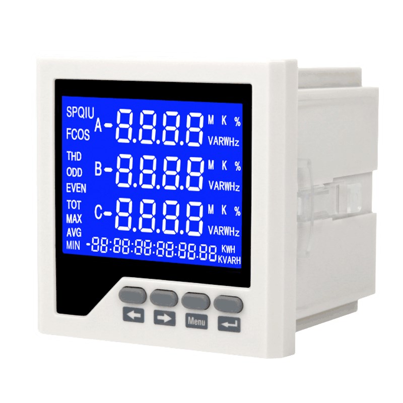 三相多功能电力仪表 功率频率电能表DED194E-9S4全电量电表数显表