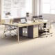 办公桌椅组合四4双人位职员工位6卡座简约现代办公室财务桌子家具