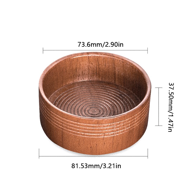 实木碗家用刮胡剃须皂碗胡须剃须打泡沫碗 老式起泡碗男烟灰缸