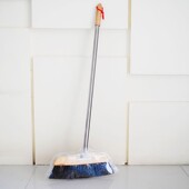 木地板扫把 猪鬃扫把 笤帚7178 扫帚 美丽雅不锈钢杆鬃毛扫把