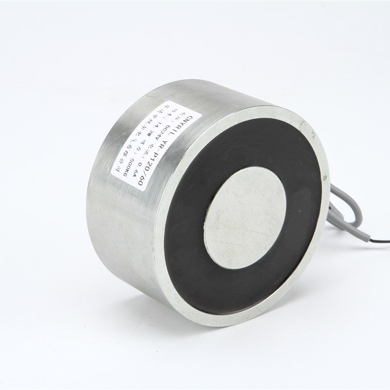 Y-P120/60吸盘电磁铁 500KG圆形电吸盘悦尔 12V/24V起重电磁铁