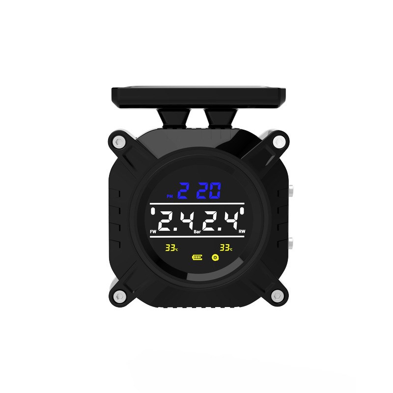 2024太阳能胎压监测器二轮通用外置电动车实时监测仪