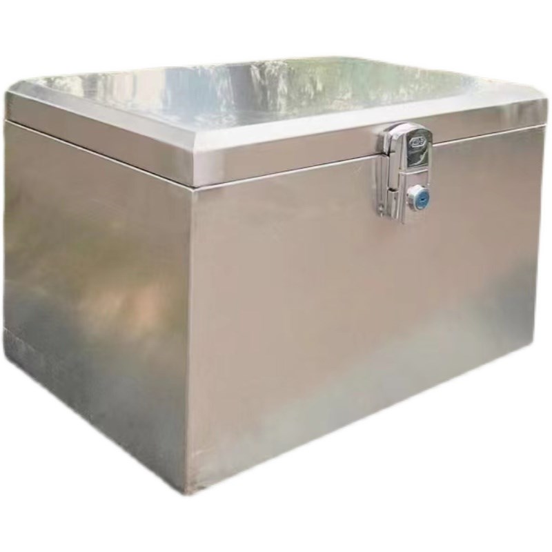 后备箱不锈钢304踏板电动车尾箱加大号通用防水储物工具箱