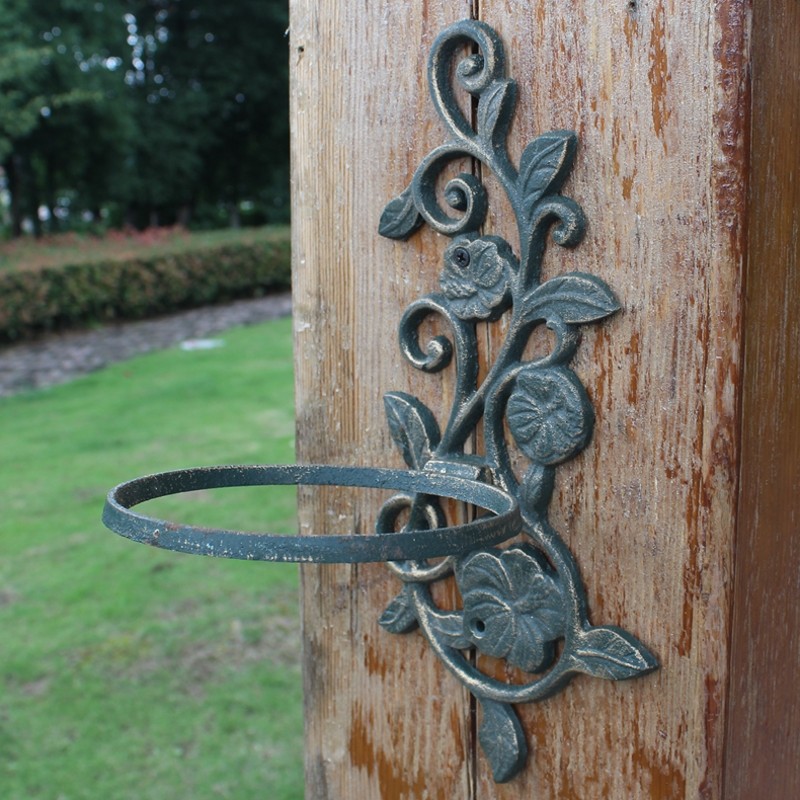 阳台客厅壁挂式花盆架 挂壁吊兰绿萝花篮架子 挂墙上 墙壁花架