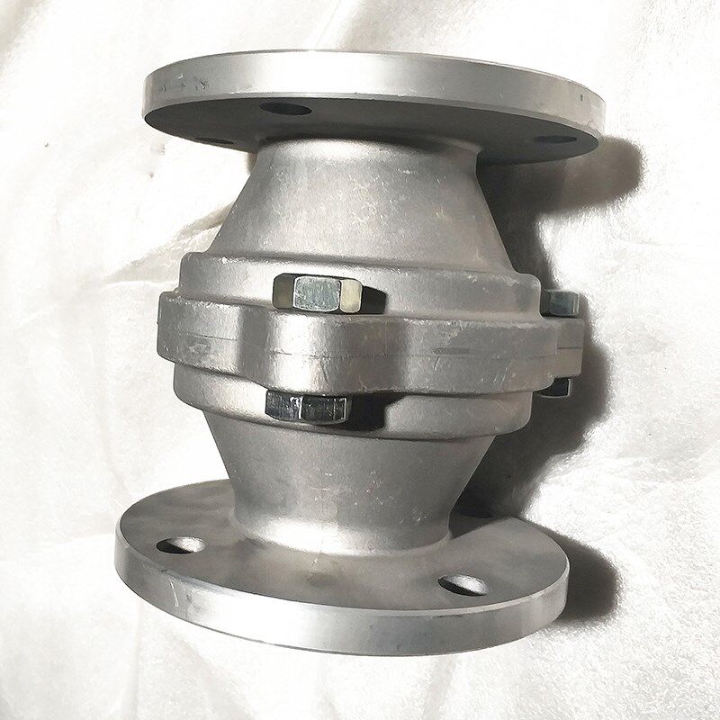 2寸加油站油库GZW铝合金法兰螺纹丝口双用管道阻火器阻燃阀DN50