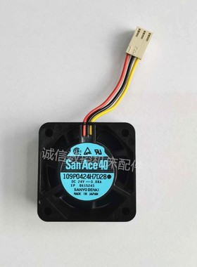 全新原装三洋 SanAce40 24V 0.08A 109P0424H7D28 4015变频器风扇