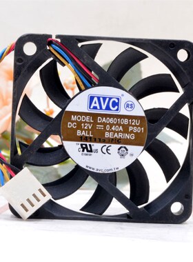 AVC 12V0.40A DA06010B12U 6010 超薄 主板cpu 6cm4线pwm调速风扇