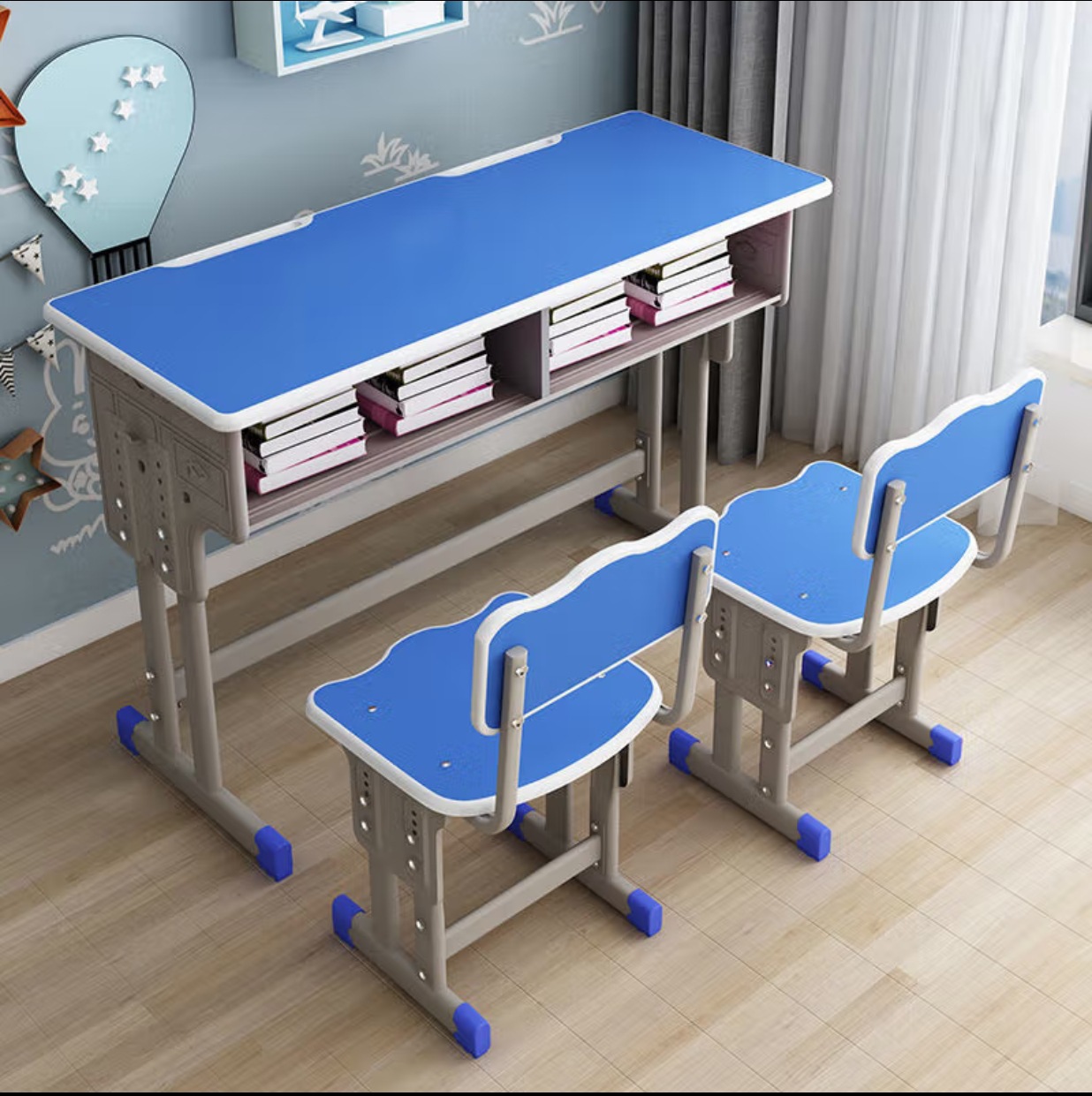 包邮中小学生辅导班课桌学校桌子销培训儿童学习桌套装家用书桌