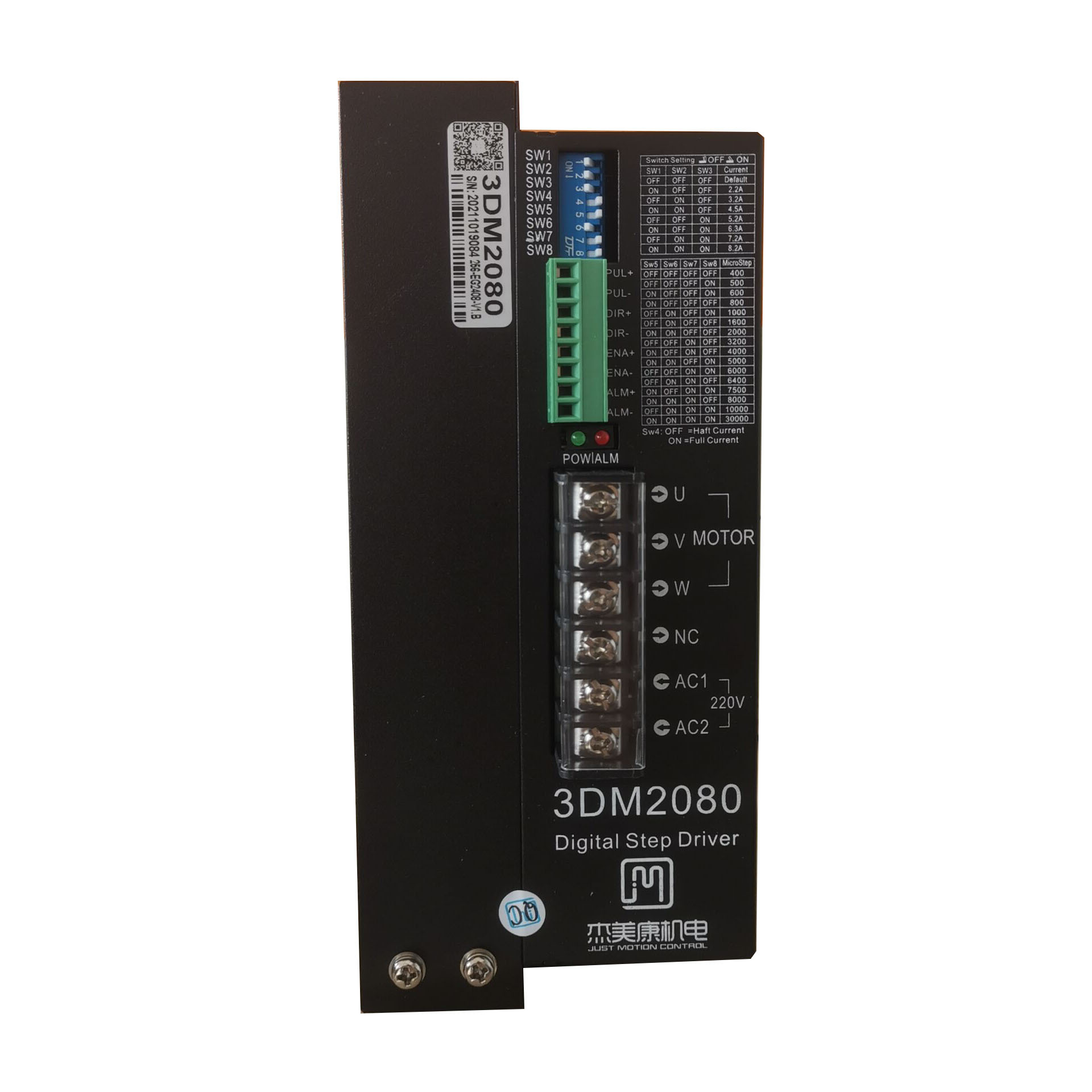 3DM2080 AC220V 杰美康机电  数字步进电机驱动器