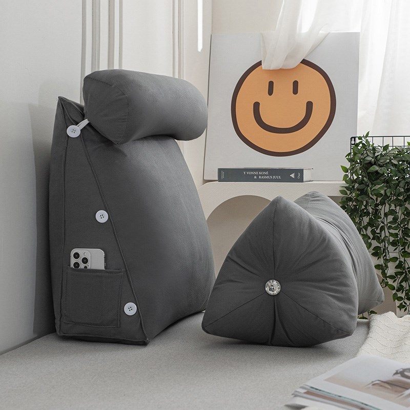 三角头枕靠垫靠背靠枕软包u护腰宿舍客厅沙发榻榻米单人靠背垫后