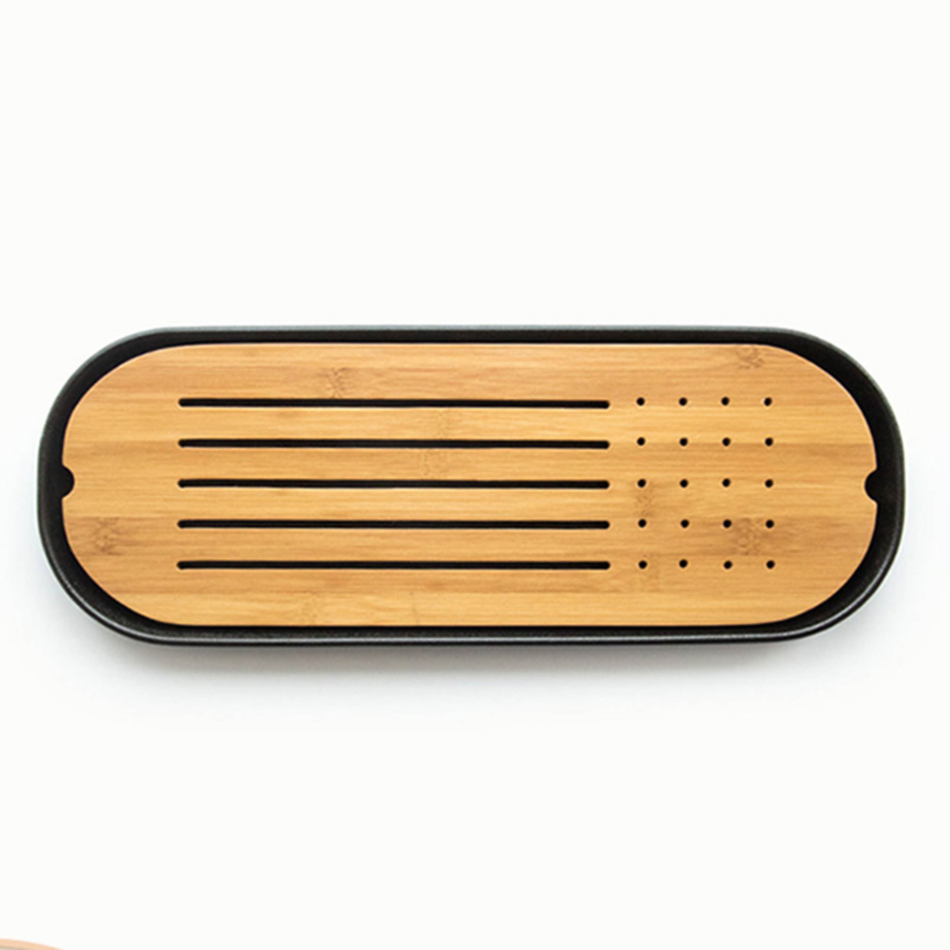 看见 茶盘陶瓷储水式干泡盘办公室茶具家用简约小茶台托盘茶海