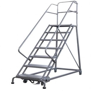 组装式可移动登梯,CE认证,出口欧盟,驻地式自锁刹车机构,