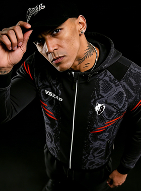 VSZAP秋冬运动训练卫衣男新款外套户外休闲帅气大码潮流质感男装