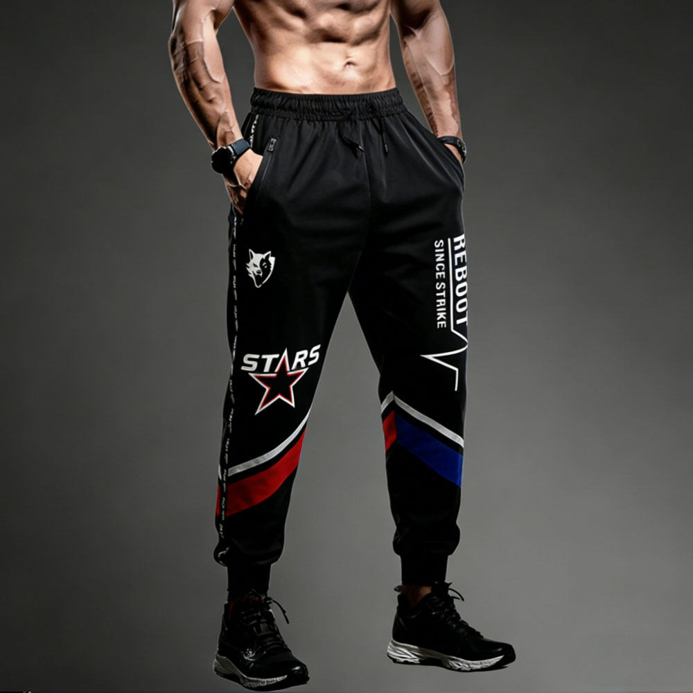 VSZAP秋冬运动长裤休闲质感男士健身卫裤修身束脚裤大码健身裤