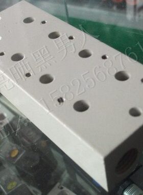 电磁阀底座3V210系列 3联 汇流板 阀座 200M型 3V210-3F