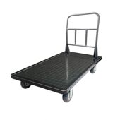 甄选仓库钢板小推车拉货专用平板车重型搬运车家用工业两用便携手