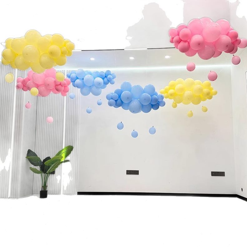甄选母亲节商场珠店铺布置云朵气球幼儿园毕业典礼教室商场活动装