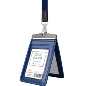 甄选真皮证挂牌员工牌卡套机场地勤工牌胸牌皮质胸卡套证卡套