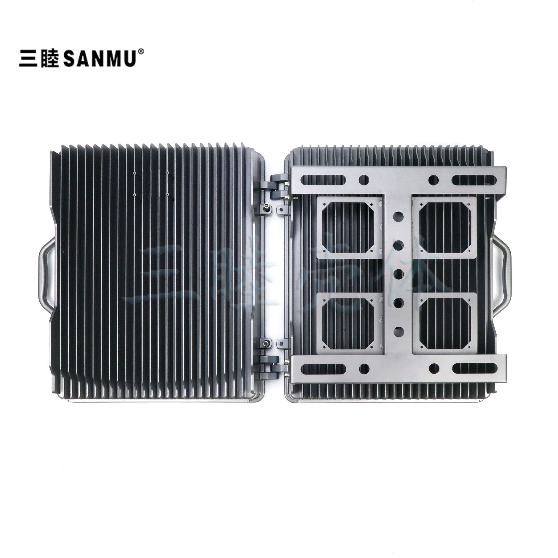 甄选AP放大器外壳 室外基站外壳 网桥铸铝外壳077:475*375*131MM