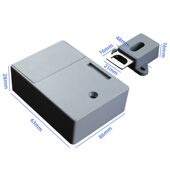 甄选智能感应锁抽屉锁免开孔柜门锁隐形暗锁衣柜一体柜子锁电子刷