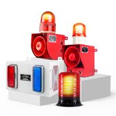 甄选联网控制智能语音声光报警器 支持二次 APP通知无线远程控制