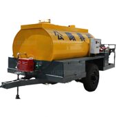甄选1500升乳化沥青撒布机1.5立方公路养护小型拖挂式 橡胶沥青喷