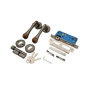 甄选古风门锁室内木门实木把手分体榉木卧室公门锁