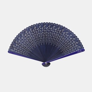 Fan风度全竹玉亭折扇古风中式 便携扇子苏扇文创送礼定制镂空定制