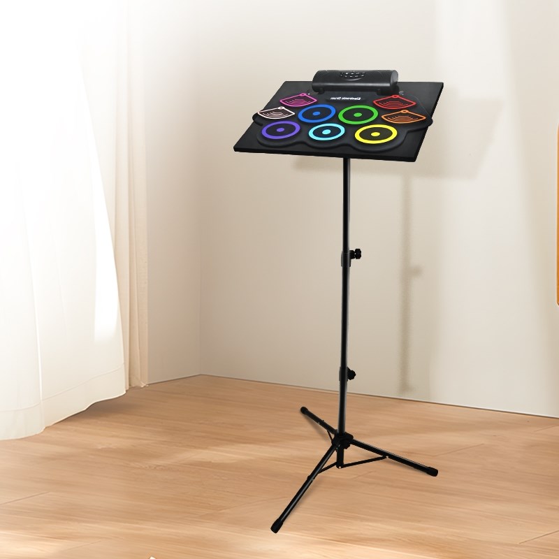 便携式手卷电子h鼓架子鼓架儿童家用初学者打击板可折叠支架可升