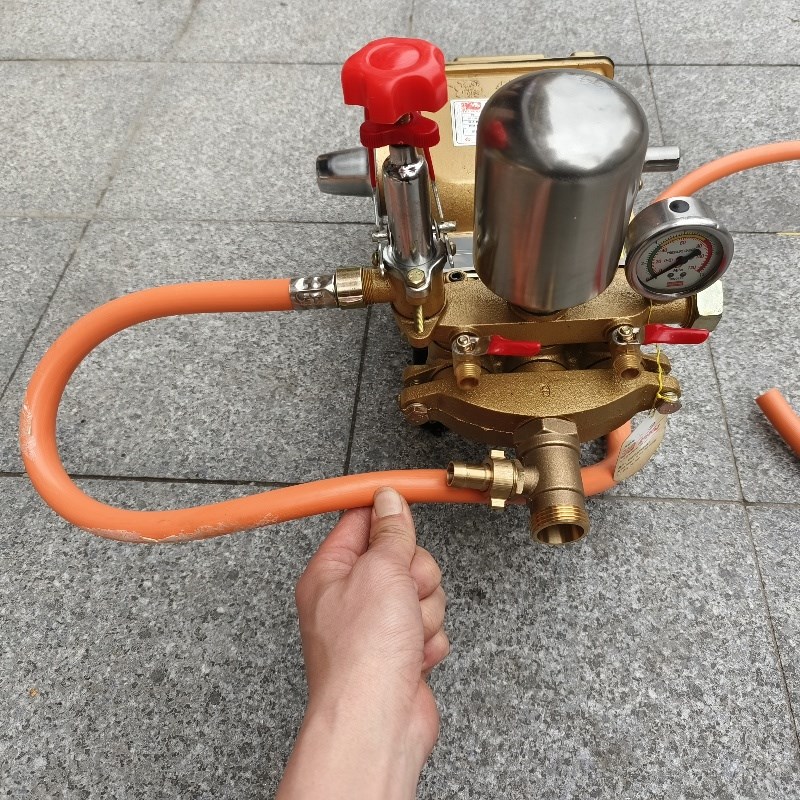 改装自动回水装置 农用打药w机三缸柱塞泵增压提升动力铜三通回流