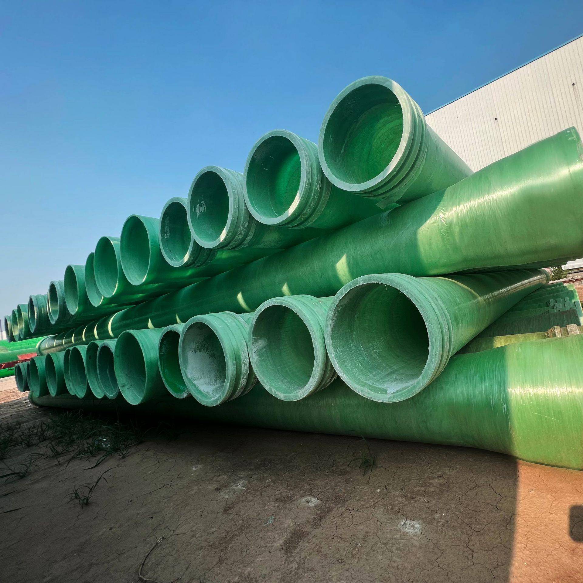 玻璃钢大口径通风除臭管道玻璃钢市政排污夹砂压力管道