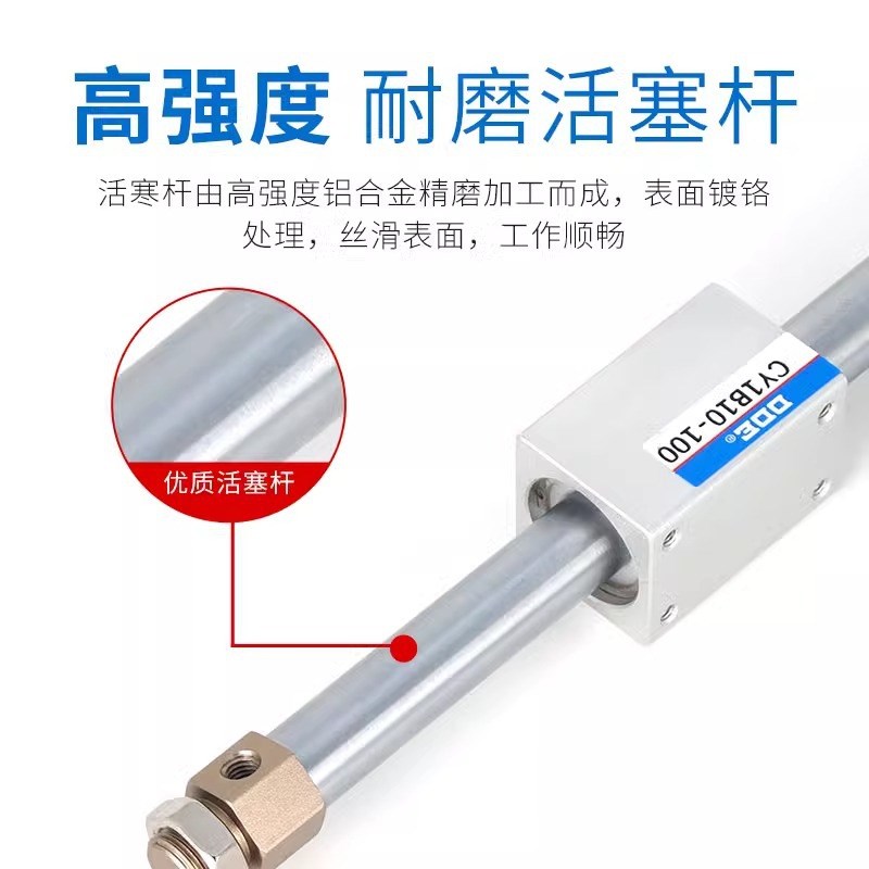 CY1B无杆气缸气动大全CY3B10/15/20/25/32/40-100X200-S磁偶式RMS