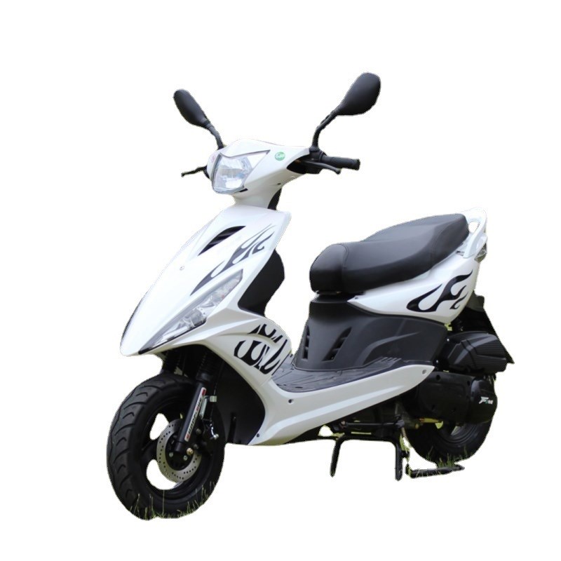 国四电喷鬼火可上牌摩托车踏板燃油代步助力车燃油125动力轻便车