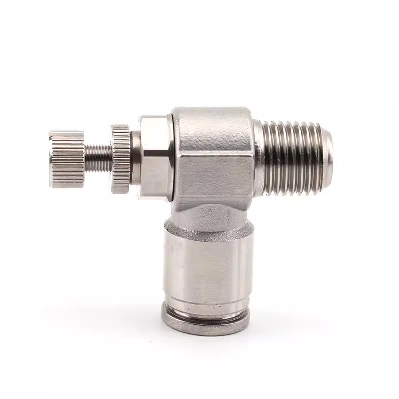 不锈钢304调速阀SL6-01调节LSA限流管道节流阀JSC8/10-02快速接头