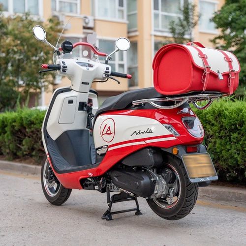 摩托车尾箱包复古后座包电动车皮尾箱ns125la踏板后尾包备箱通用